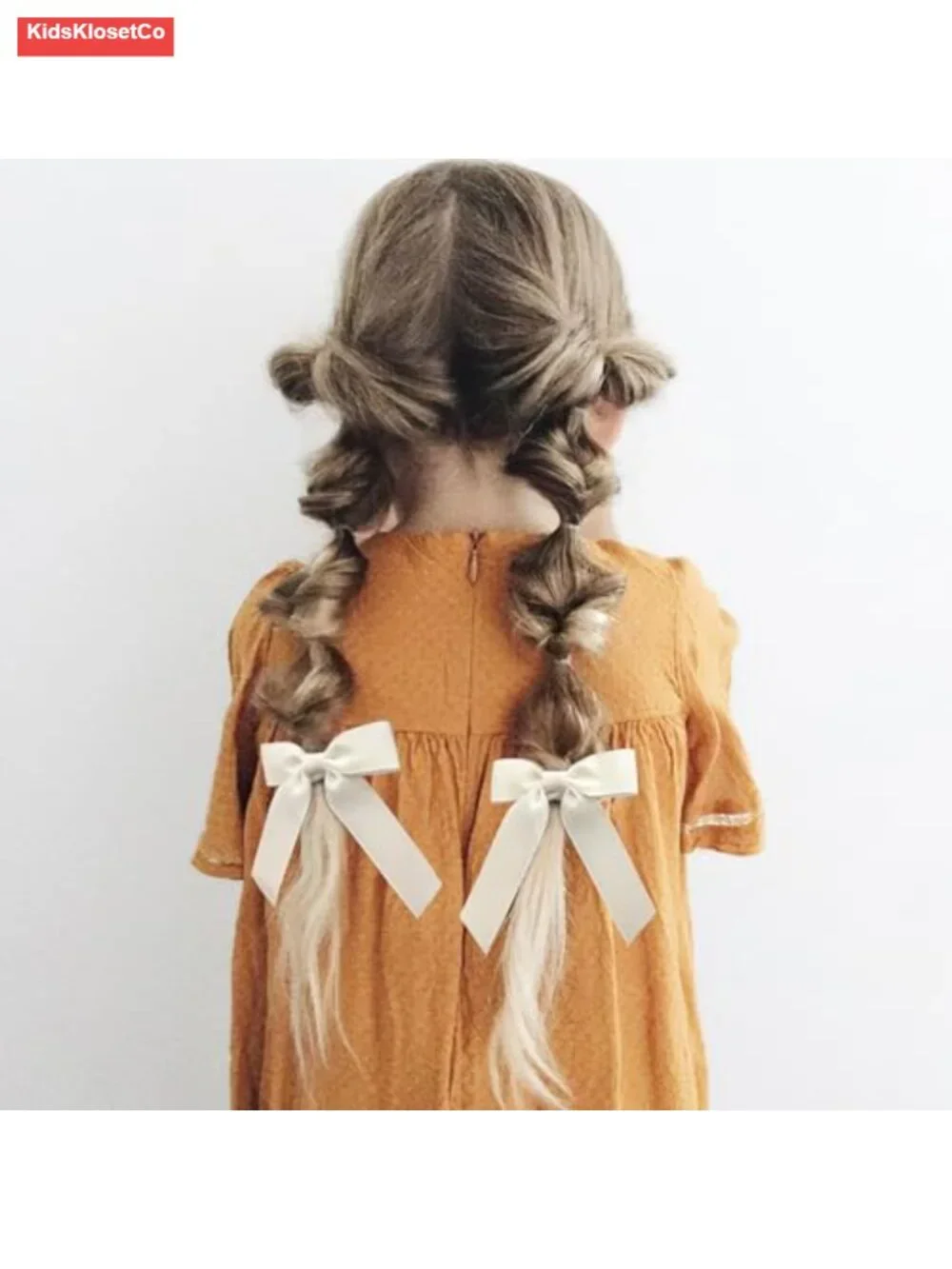 40 Pack Ponytail Hair Bows with Scrunchie - Classic Bow Pattern - Lightweight